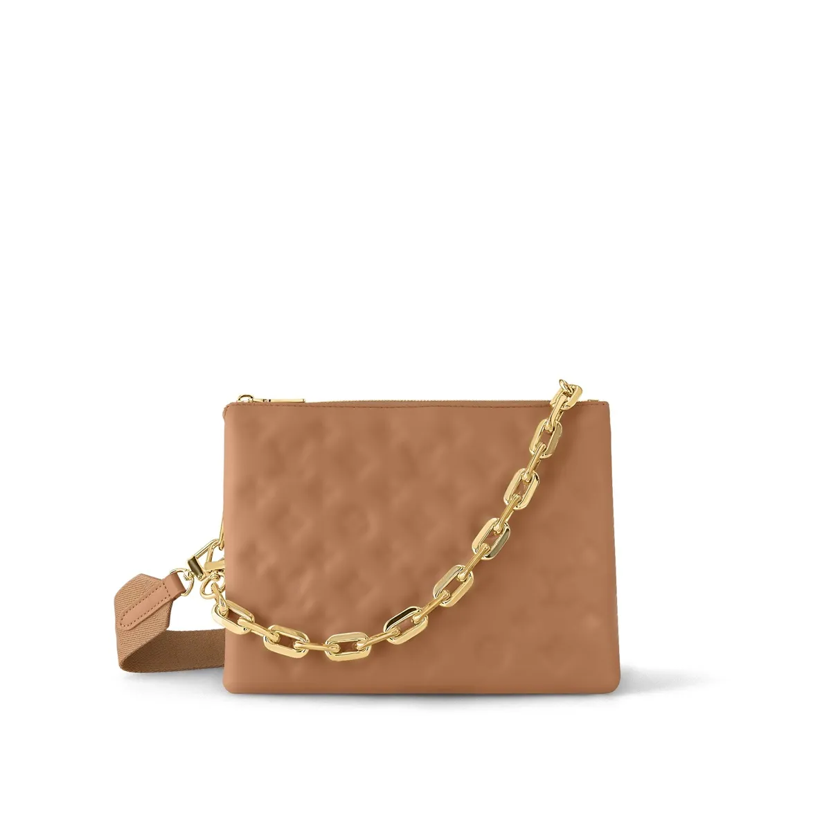 

LVL M57790 COUSSIN Embossed shoulder bags crossbody famous Women's bag pochette mens travel Genuine leather 1:1 handbag totes envelope hobo purse handbags Two straps, Black