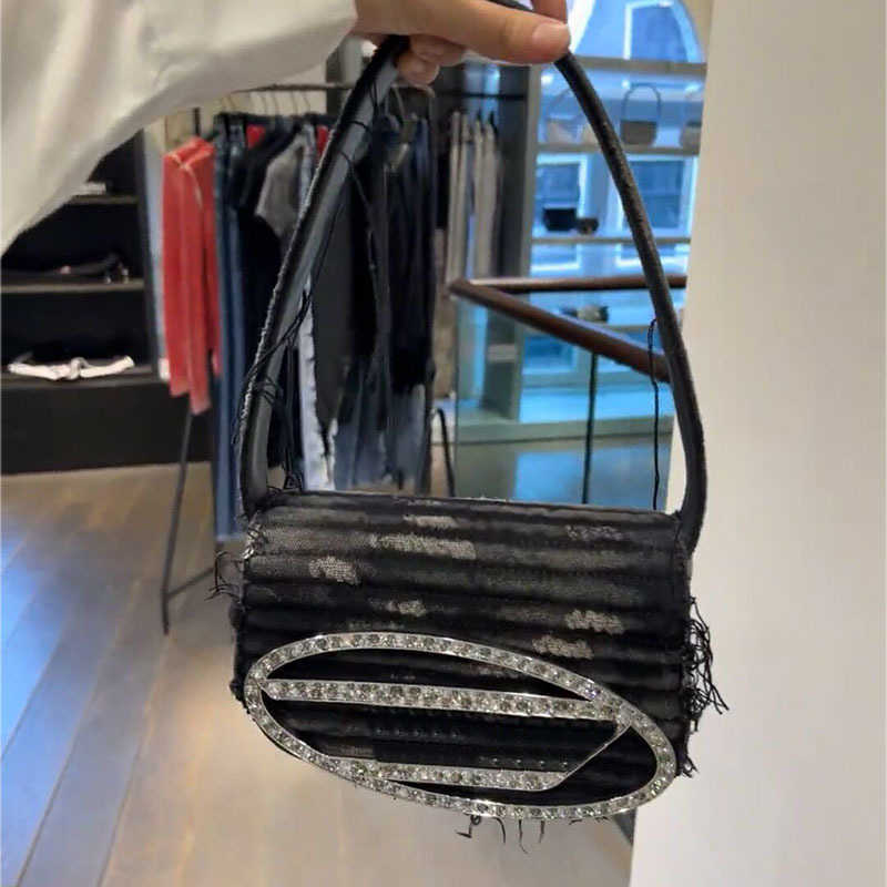 

NEW 12 Styles Die Designer Bag Luxury Shoulder Bags Women Handle Tote Bag Diamond Designers Handbag Leather Underarm Messenger Bag Flap Denim Fashion Purse 230215, Pink--12cm