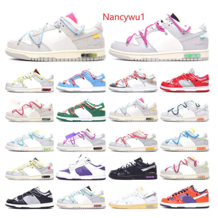 

Designer SB OW Men Women Running Sports Shoes NO.1-50 Lot The Offs White Sb Danks Low Skate University Blue Fragment Women Casual shoes, Cream