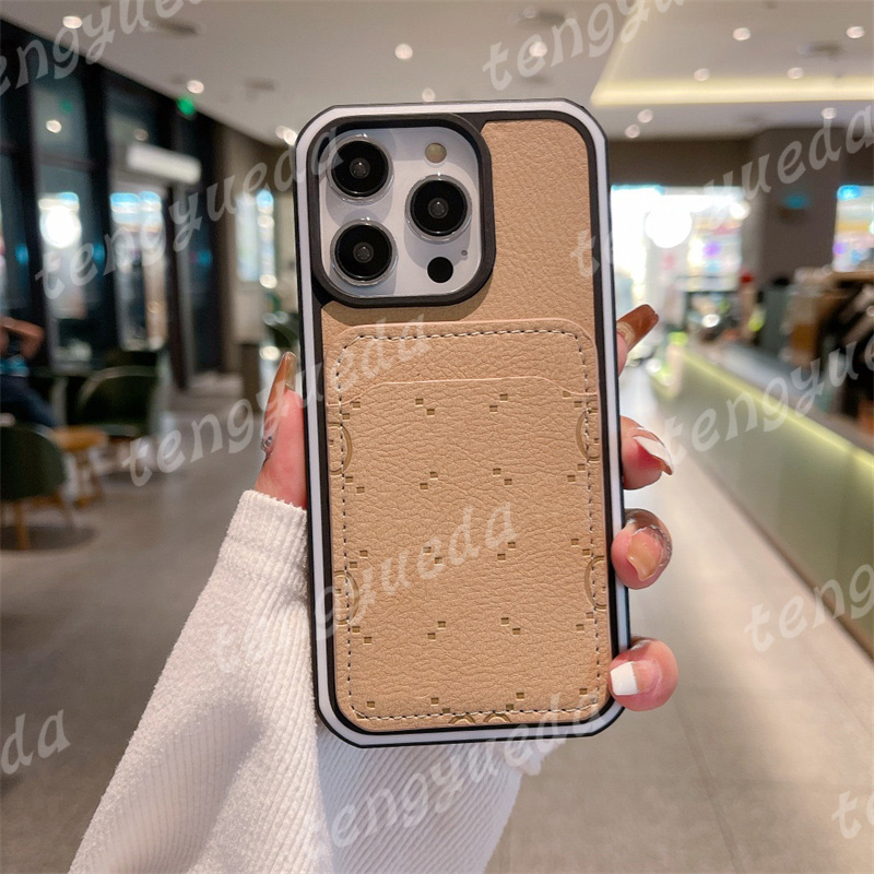Designer Phone Cases for iPhone 15 15pro 14 14pro 14plus 13 13pro 12 pro 11 11pro max Deluxe Fashion Forest Pattern Leather Card Holder Luxury Ce-image-735331953