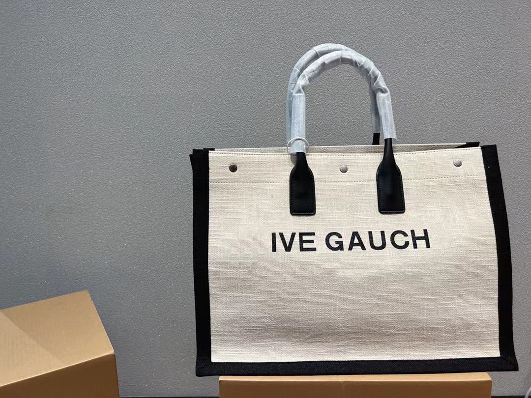 

2023 New Female Evening Bags Canvas Alphabet Shopping Bag Portable Beach Bag Fashion Tote Bag Large Capacity Tote Large Bag, Black