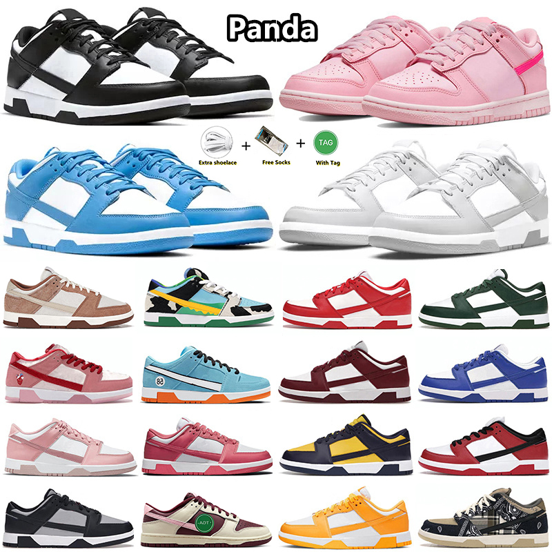 

Designer Casual Shoes Panda Triple Pink Chunky Grey Fog University Blue Valentines Day Dark Beetroot Medium Kentucky Michigan Trainers Sneakers for Men and Women, Item#14