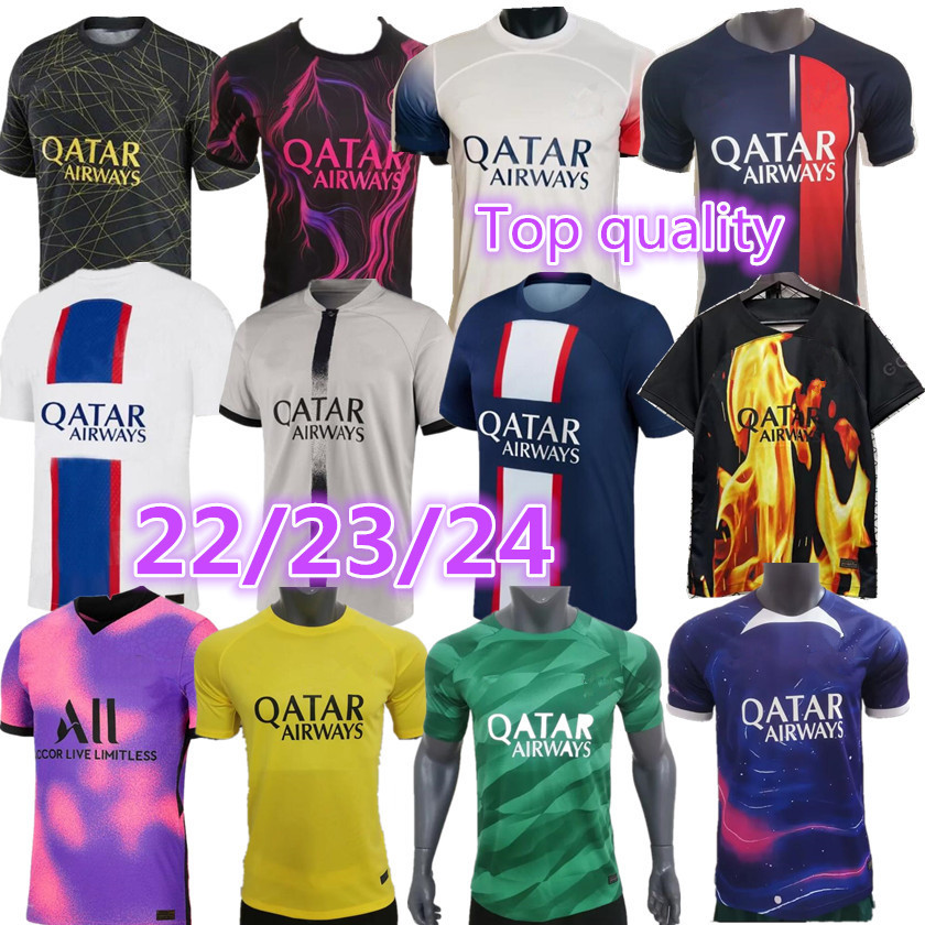 

2023 2024 PSGs MBAPPE soccer jerseys 22 23 24 paris training jersey DI MARIA WIJNALDUM SERGIO RAMOS HAKIMI fourth Maillots football kit ICARDI VERRATTI size S- 4XL, 16