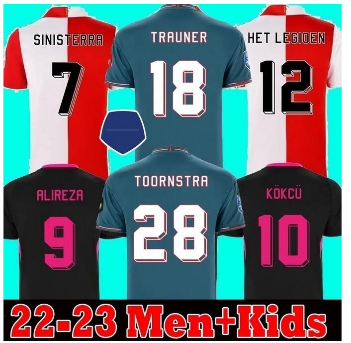 

XXXL 4XL 22 23 FEYENOORDS Soccer Jerseys Home away Third KOKCU HET LEGIOEN Q. TIMBER Gimenez TRAUNER 2022 2023 football shirt men kids, 22-23 home