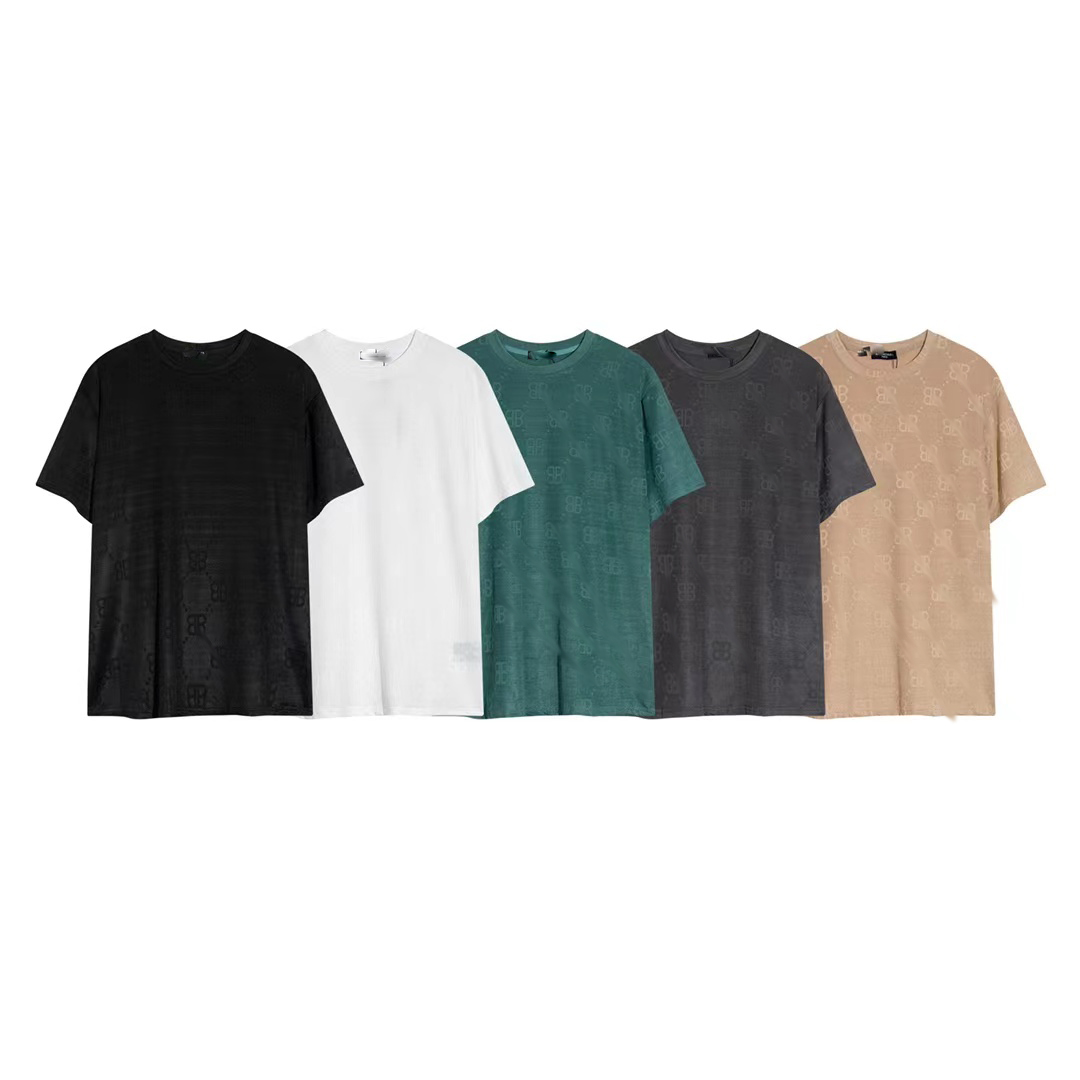 

Men's T-Shirts Summer fashion Mens Womens Designers T Shirts Long Sleeve Tops Luxurys Letter Cotton Tshirts Clothing Polos Short Sleeve 002, White