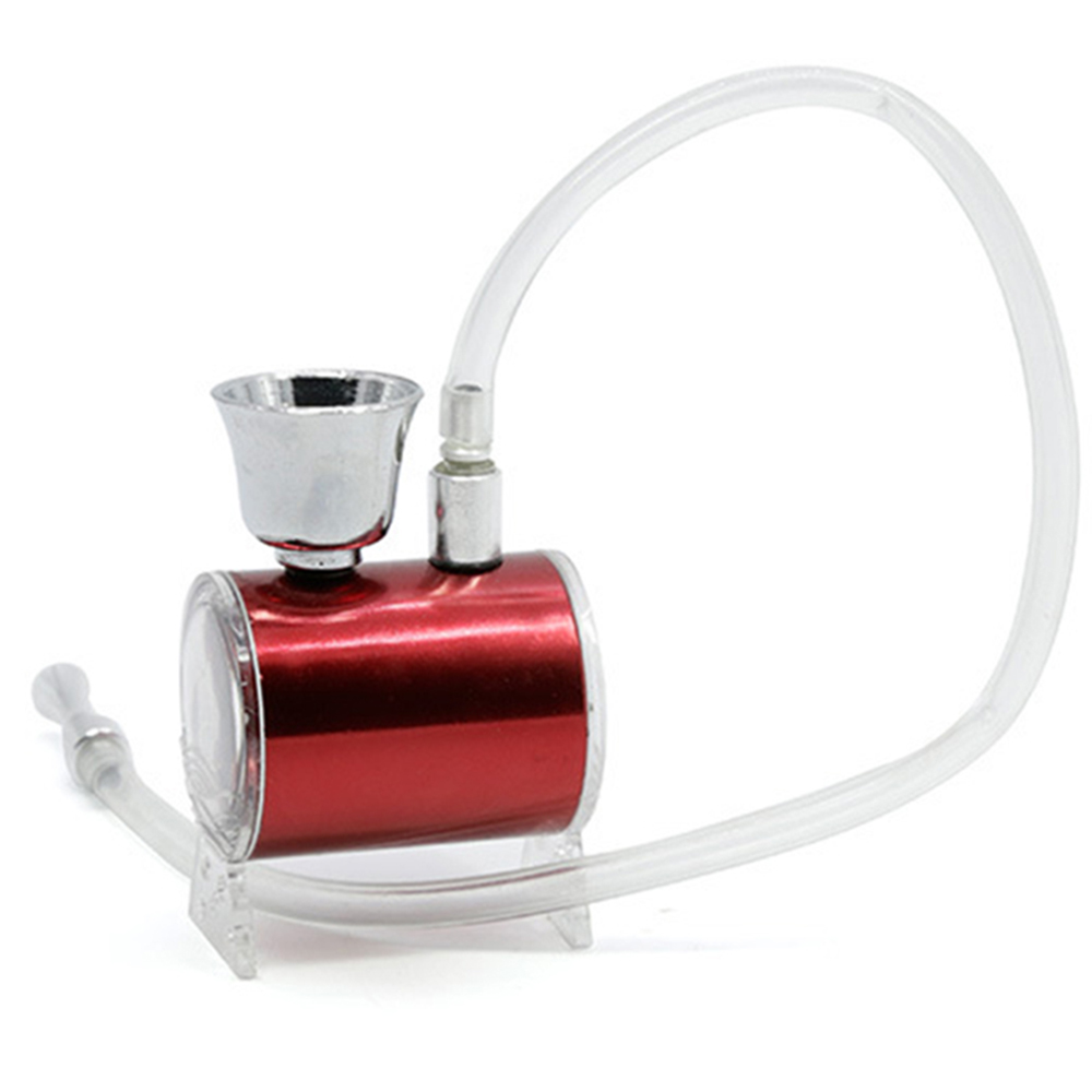 

Tobacco Water Pipe Mini Plastic Hookah 4 Colorful Small Smoking Metal Pipe Cigarette Filter
