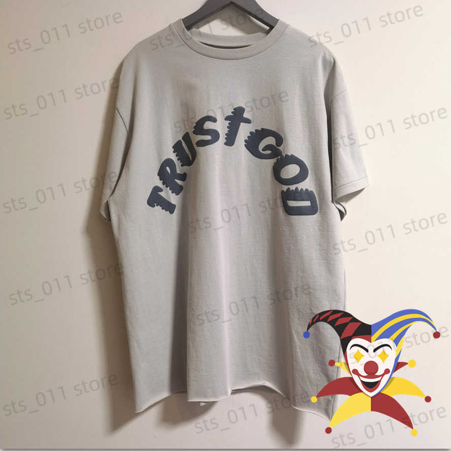 

Men's T-Shirts Sunday Service T-shirt Trust God Tee Men Women Oversized T Shirt Tops CPFM Holy Spirit T230419, Beige