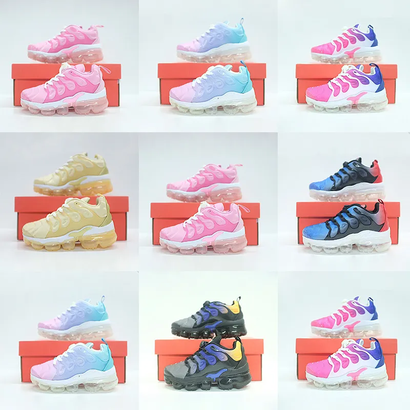 

New Kids Tn Plus Og Running Shoes Children Shoe Toddler Pink Athletic Sports Youth Surface Top Sneaker Lightweight Boy Girl Trainer Size 24, Color 1