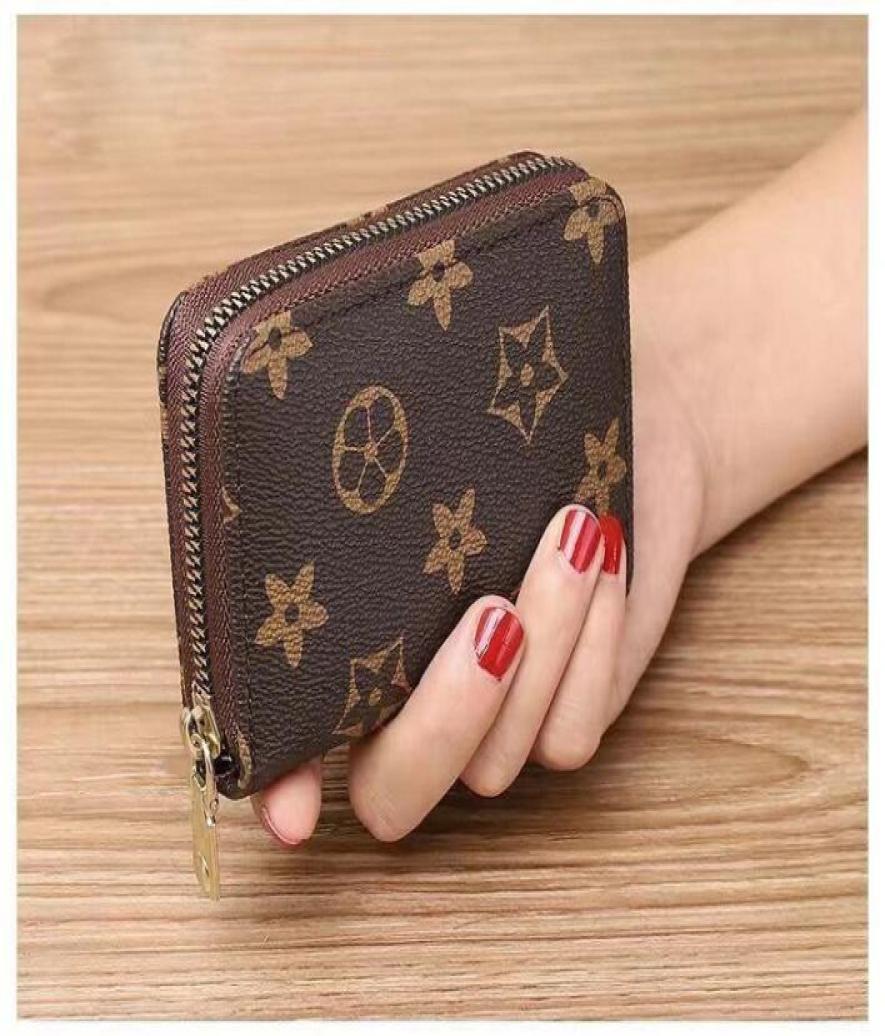 

Original High Qualitys Designers Men Women Wallets Purses Fashion Short ZIPPY Wallet Monograms Classic Flower Pocket Pallas Bag Co2395806, Blue