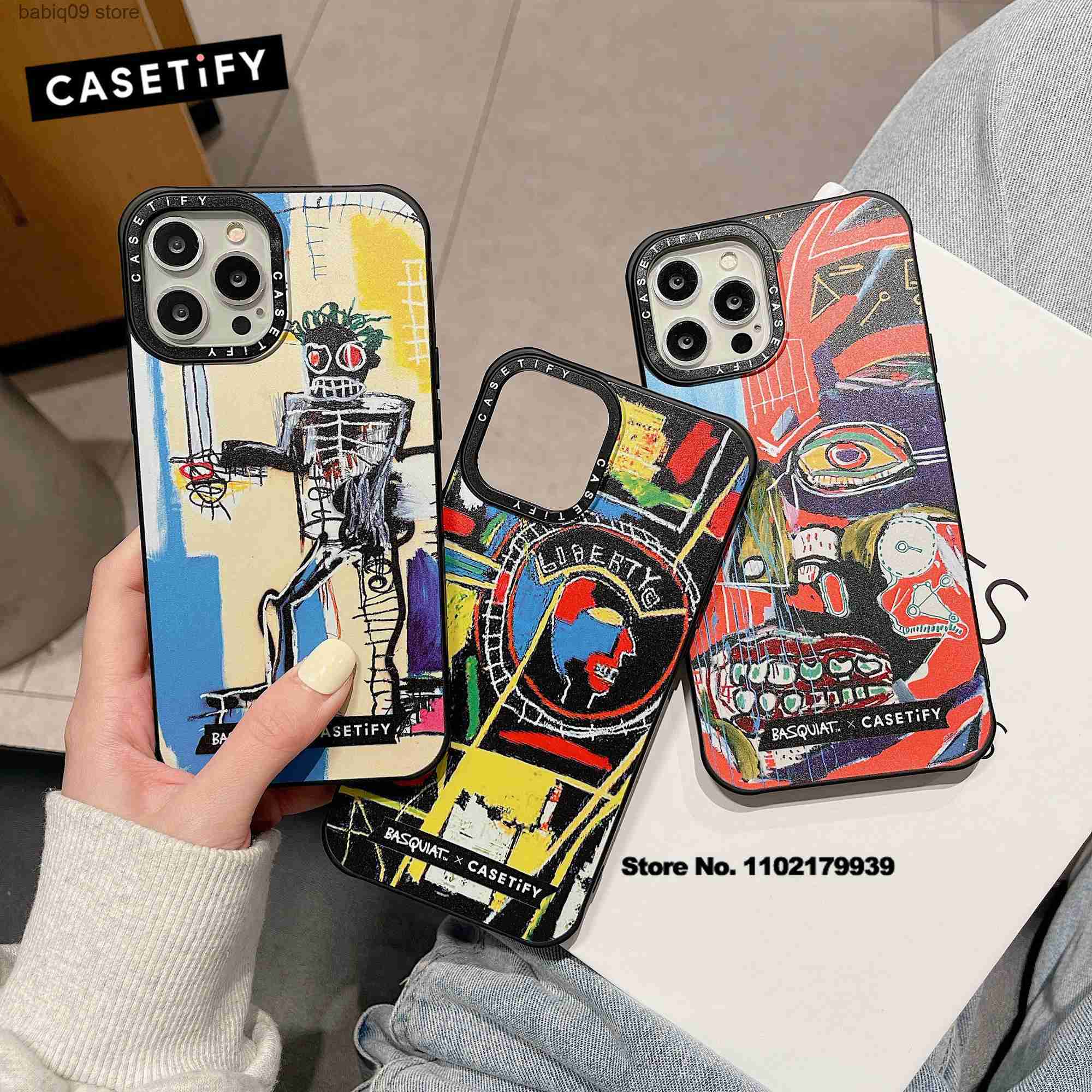 

Cell Phone Cases CASETIFY Artistic Graffiti Liquid Silica Phone Cases for iPhone 14 13 12 11 Pro Max X XS 7P 8P Couple Anti-drop Soft Cover C0316 T230419