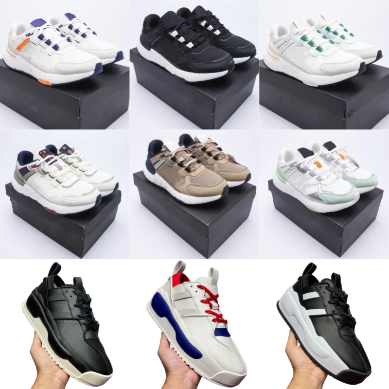 Hommes de luxe bottes classiques respirant maille chaussures de course femmes absorption des chocs chaussures de créateur rayé sangles antidérapa
