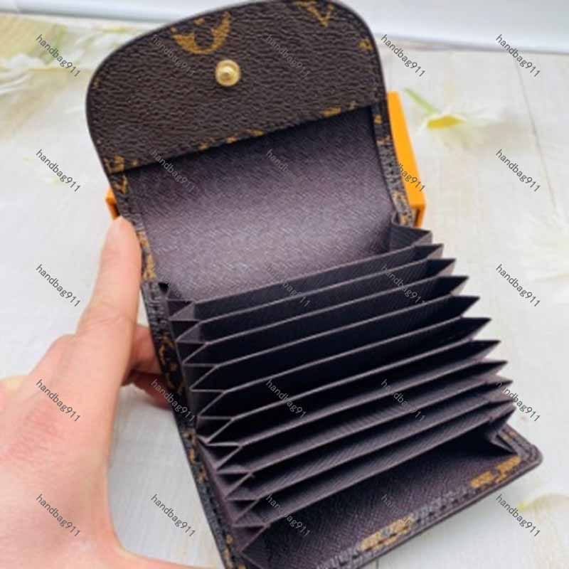 

Organ Card Holders Credit card wallet package coin pack France designer wallets Brown Checkered Leather Bank card package mini wallets clutch bag classic style