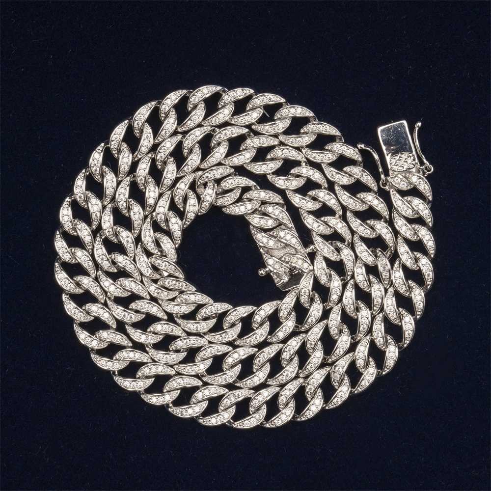 

Jewellery supplies wholesale price 925 sterling silver necklace bracelet 8mm 5a cz cuban link chain for men