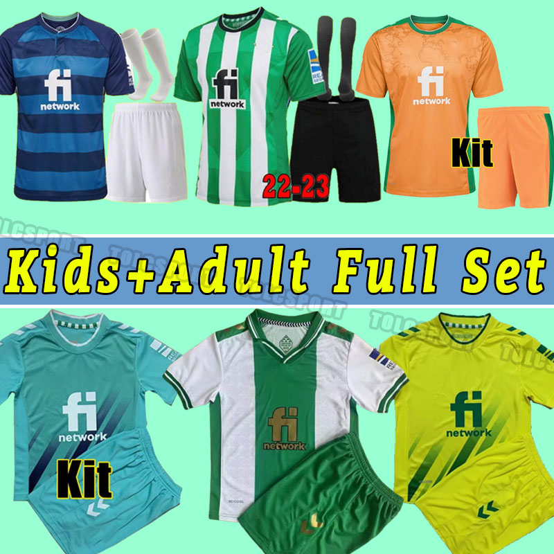 

23 real Betis soccer Jerseys JOAQUIN B.Iglesias camiseta de futbol Juanmi ESTADIO LA CARTUJA Fekir 2023 2022 foot kids home away third goalkeeper COPA kids child, Goalkeeper+patch