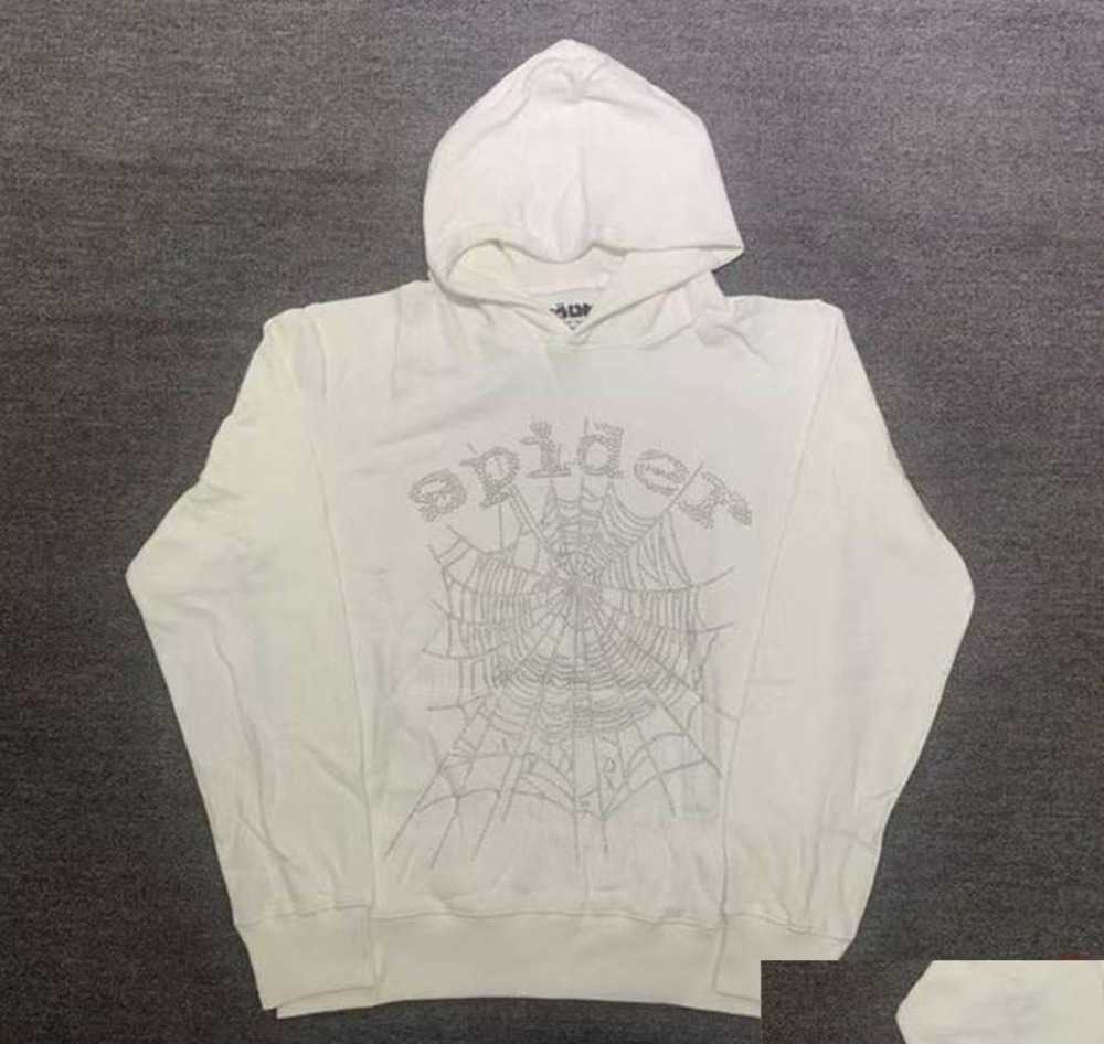 

Men' Hoodies Sweatshirts Mens Puff Print White Spder Hoodie Men Women Web Graphic Quality Spider Heavy Fabric Young Motion Current ess