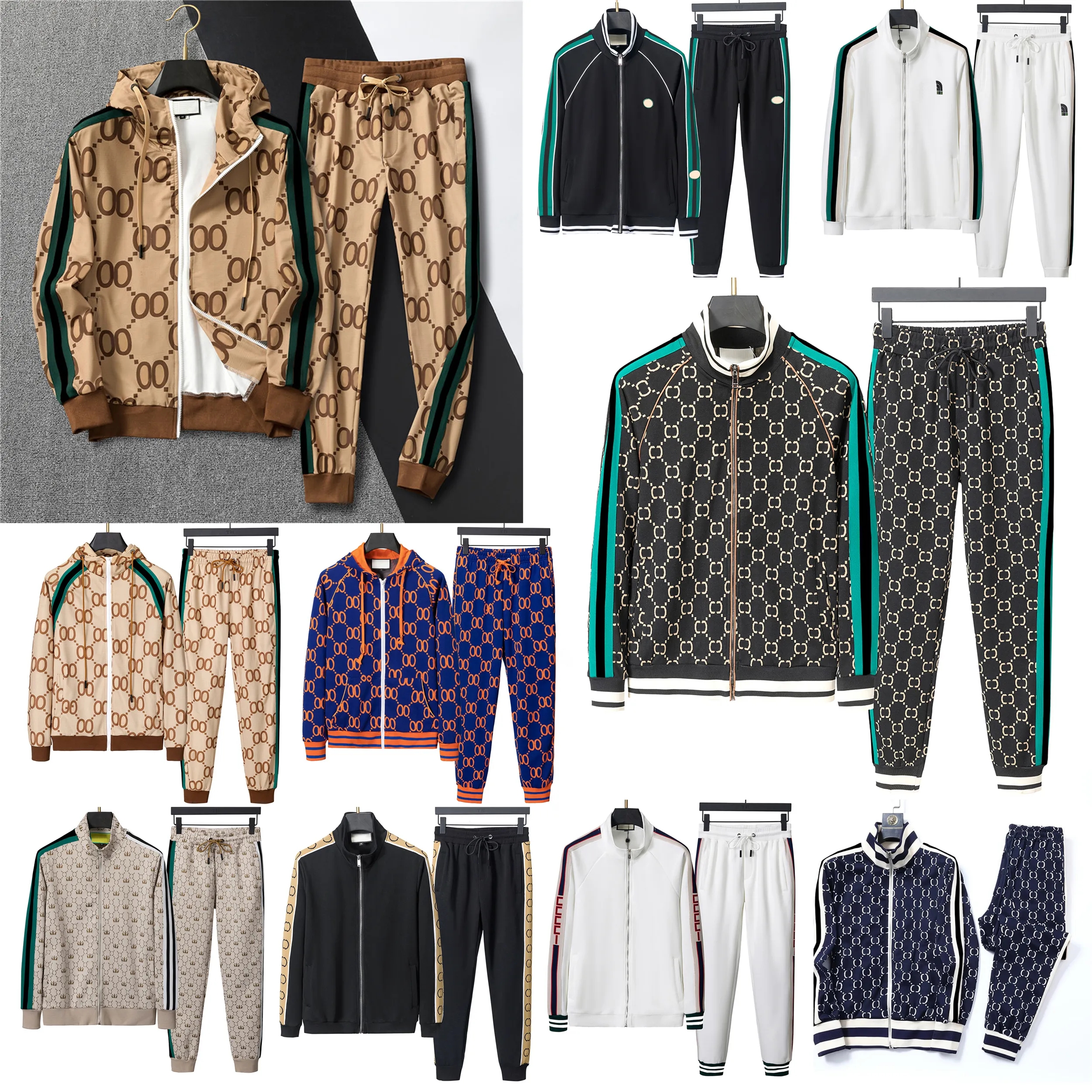 2022 Nouveaux hommes Survêtements de haute qualité Zipper Manteaux Street Costumes amples Femmes Designers Sweats à capuche Vestes Pantalons Mode