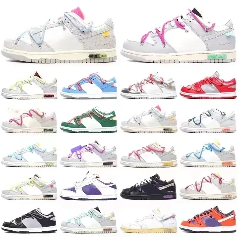 

Designer Sb OW Men Women Running Sports Shoes NO.1-50 Lot The Offs White Dunks Low Skate University Blue Fragment Skate Platform Shoe, 19