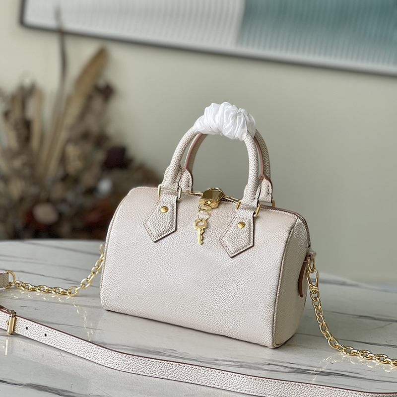 

Designer Crossbody Bag Luxury Lock Packet Genuine Leather Shoulder Bag 20CM High Lmitation Handbag With Box ZL041