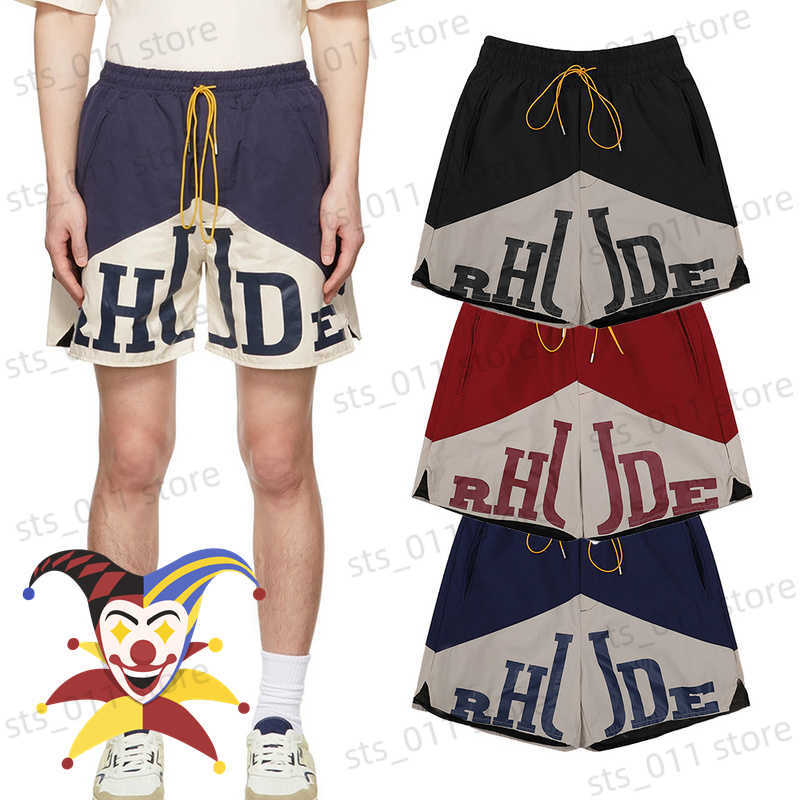 

Men's Shorts 2023ss Patchwork Shorts Men Women Top Version Mesh Zipper Breeches T230419