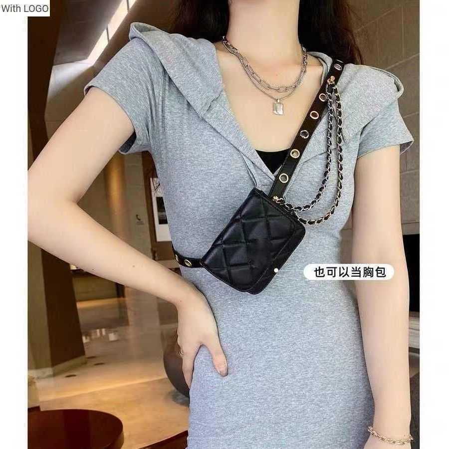 

Evening Bags Luxury Brand design Quilted CC bag Waistband Small Fragrance Waistpack Chain Decorative Suit with Dress Waistband Versatile Perforated Free Belt X9OH