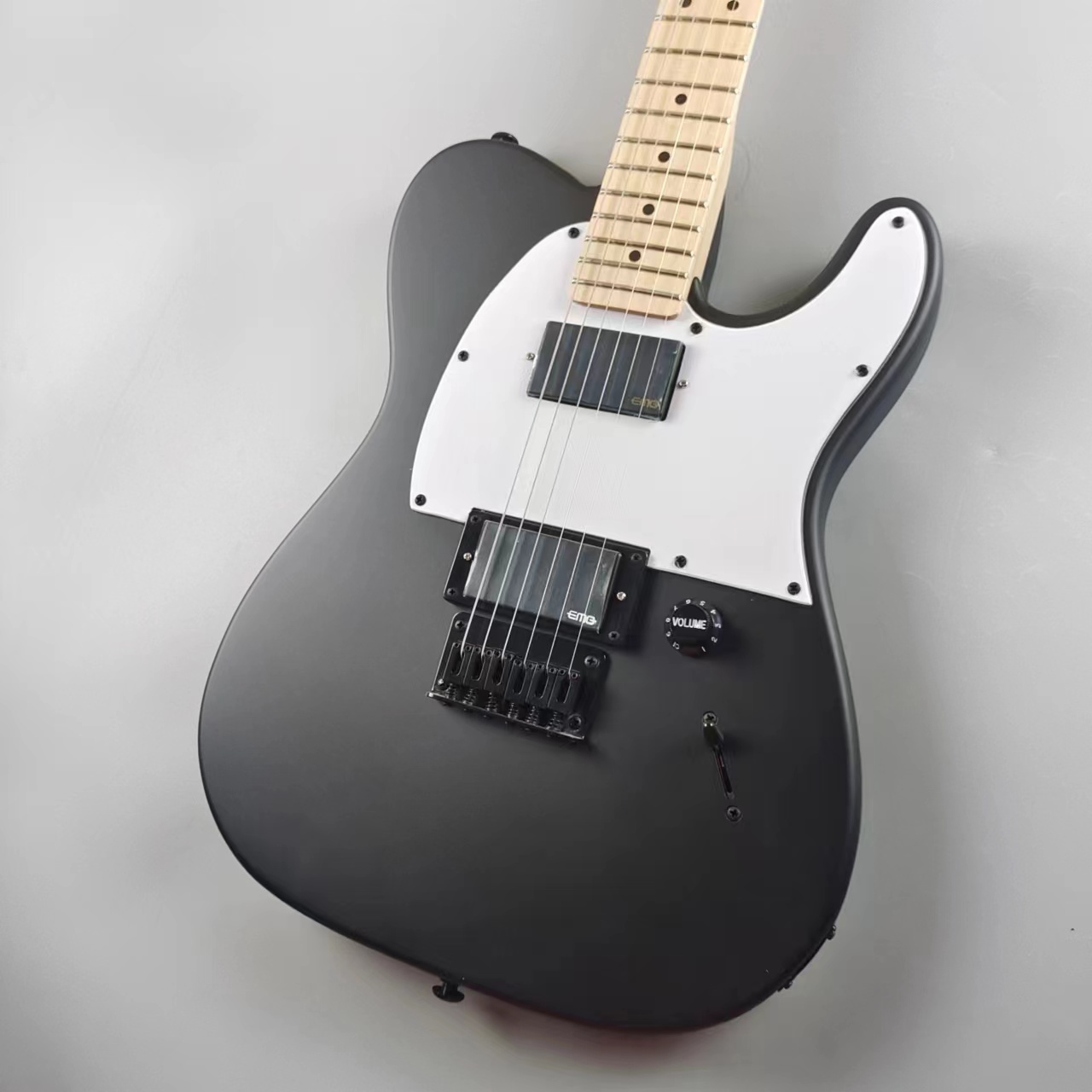 Tailai electric guitar, black matte High quality spot sale of signature jazz master 6-string electric guitar maple-neck matte black-image-859877313