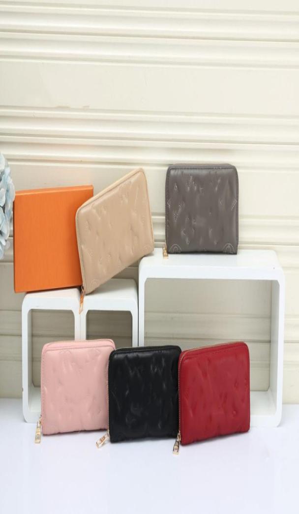 

ZIPPY ORGANIZER Long Wallets Lou Zippy Short Wallet Women Men Credit Business Holder Card Purse Mens Mini Clutch Bags Hand bags Zi8102712, Dark grey