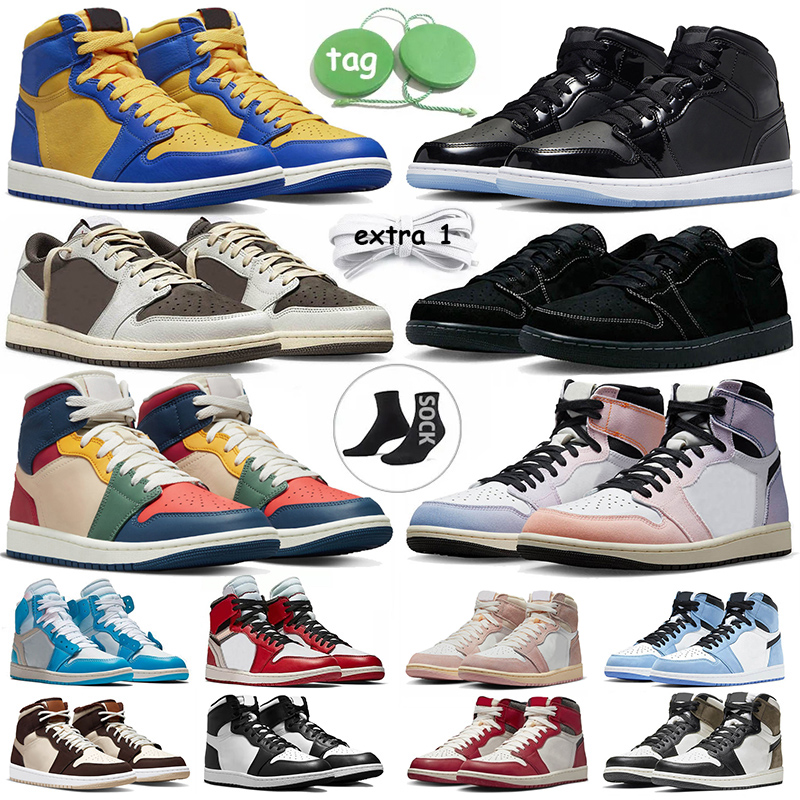 

Jumpman 1 1s Men Women Basketball Shoes Space Jam 1 Mid Dutch Green Zion Williamson Voodoo Low Black Phantom Reverse Mocha High Jordans1 Lucky Green Sneakers, # 36-45 space jam