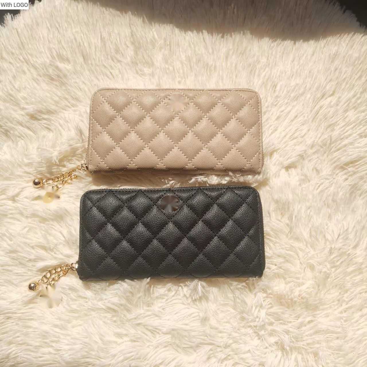 

Evening Bags Luxury Brand design Letter CC bag Integral rhombus long zipper wallet small fragrant wind zero wallet, large money bag long wallet portable bag EUKA