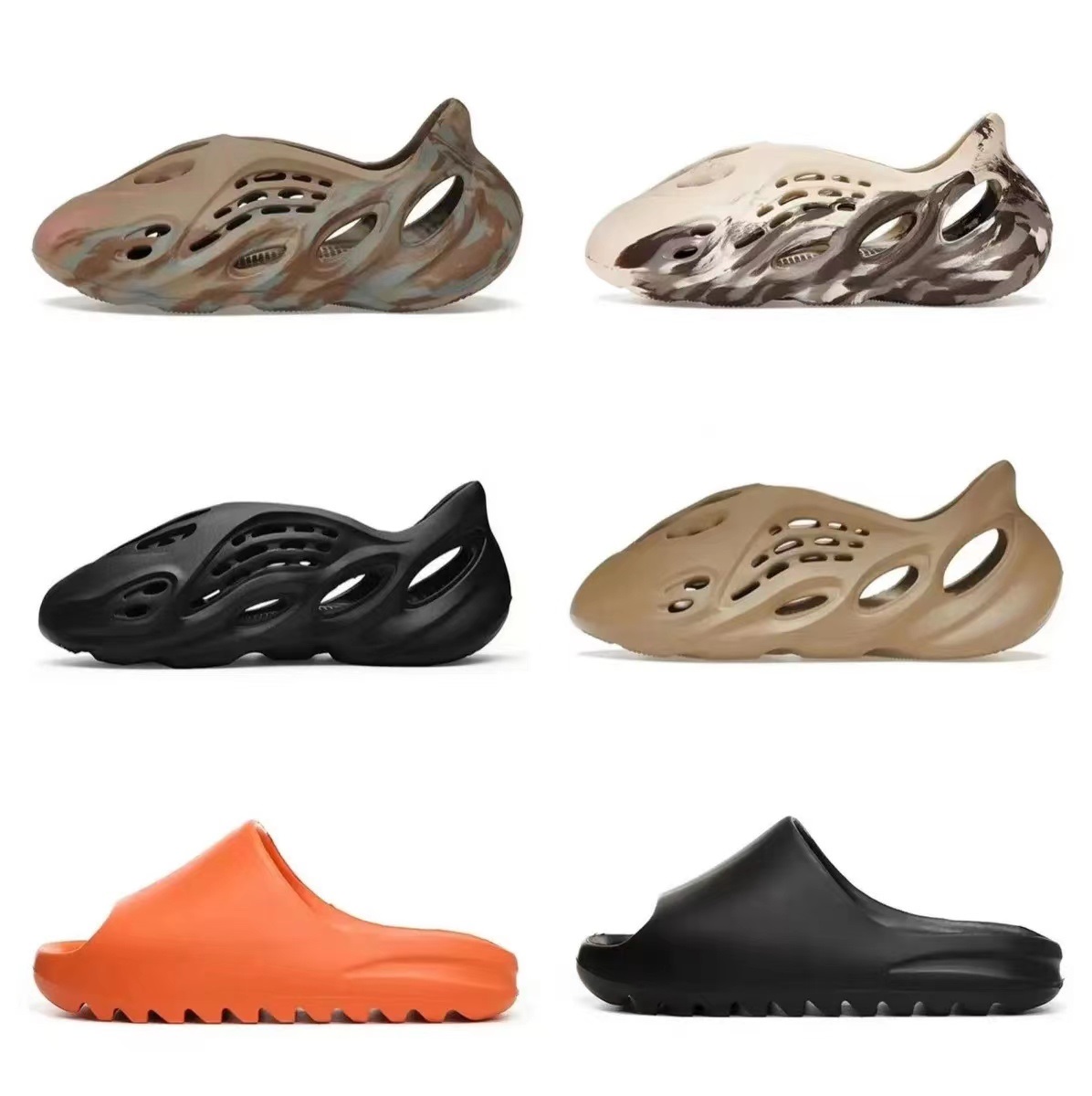 

Shoes Slippers Kany Slides Yeesys Fashion Top Women Slippers Men 3m Casua Core Bone Earth Brown Pure Desert Sand Foam Triple White Black Outdoor Suer Luxurys Yeezzys, 16