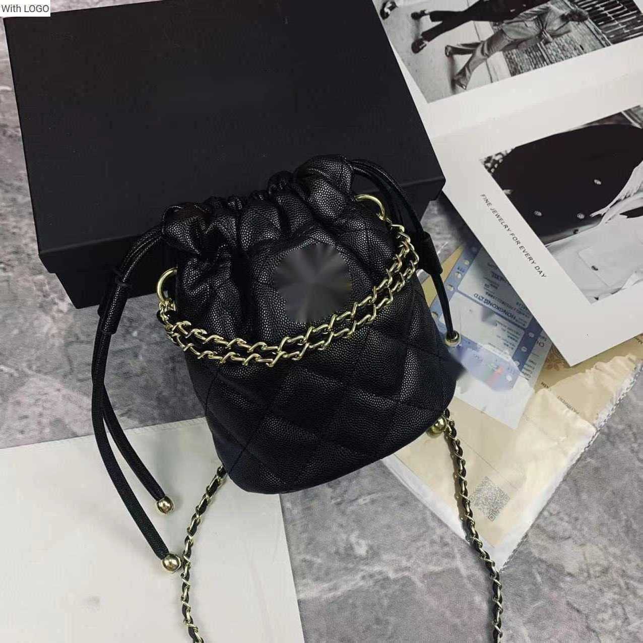 

Evening Bags Luxury Brand design Letter shoulder Chain CC bag High grade feeling small fragrant wind i small lucky bag rhombus chain bag bucket portable messenger bag