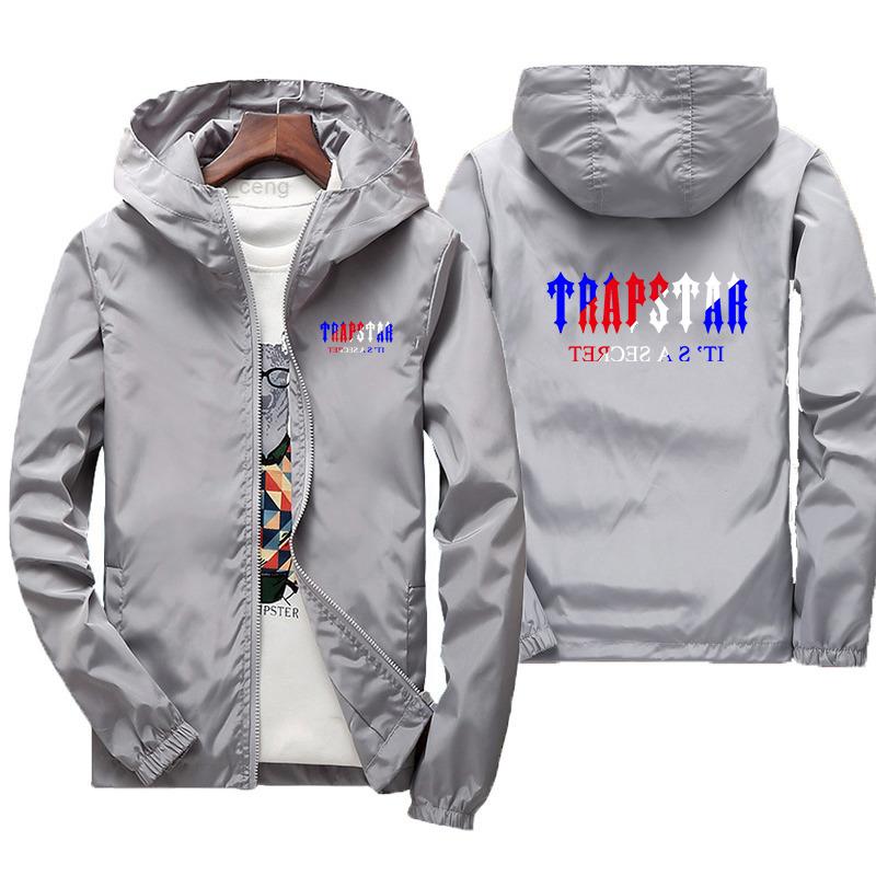 

Mens 2022 Designer Trapstar Jacket Spring Autumn Coat hip hop Fashion Hooded Jackets Sports Windbreaker Casual Brand Coats woman Outerwe Hld, White 1