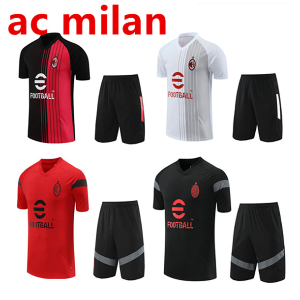 

IBRAHIMOVIC 22 23 soccer jerseys AC MILANS tracksuit GIROUD KESSIE TONALI REBIC 2022 2023 milans training suit inter short sleeves Sportswear
