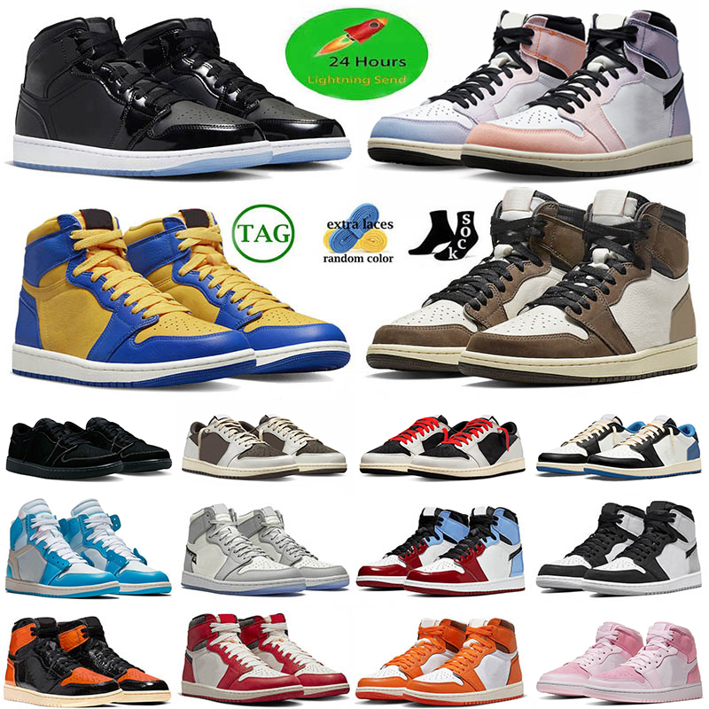 

2023 Athletic J1 Basketball Shoes Retro 1 Mid Space Jam Black Phantom Low Jumpman Reverse Laney Lost And Found Jordan1s Jordans1 Men Women dhgate Sneakers Size US 13