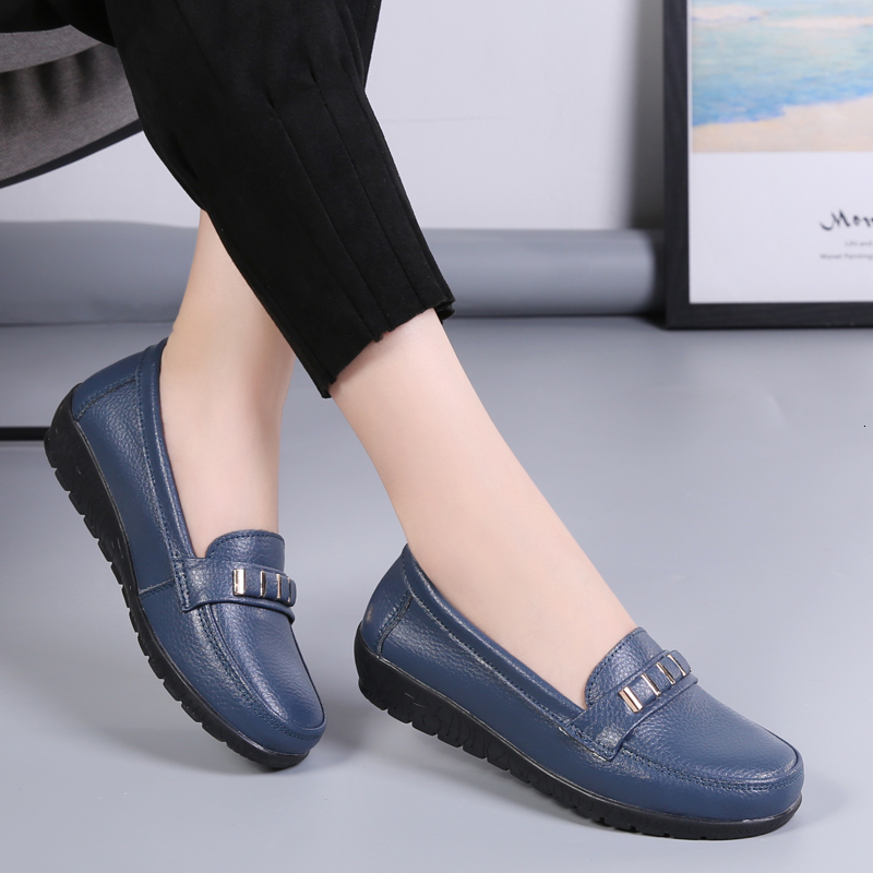

Sandal Flats Ballet Shoes Cut Out Leather Breathable Moccasin Boat Ballerina Ladies Casual Woman Fashion 230419, Black
