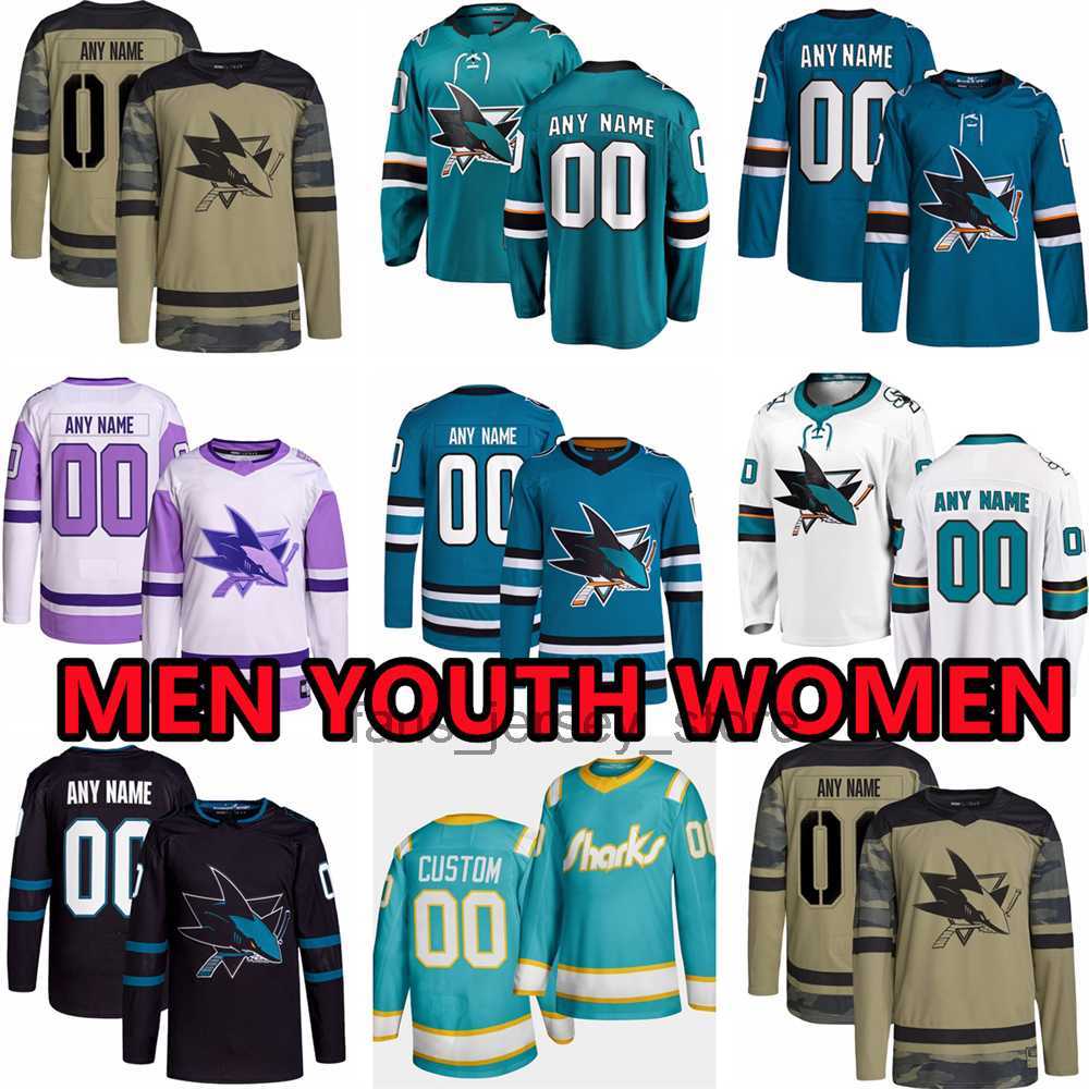 

Custom Hockey Jerseys San Jose''Sharks''Mens 77 Markus Nutivaara 55 Derrick Pouliot 51 Radim Simek 7 Nico Sturm 10 Evgeny Svechnikov 44 Marc-Edouard Vlasic Zetterlund, Youth (size s-xl)
