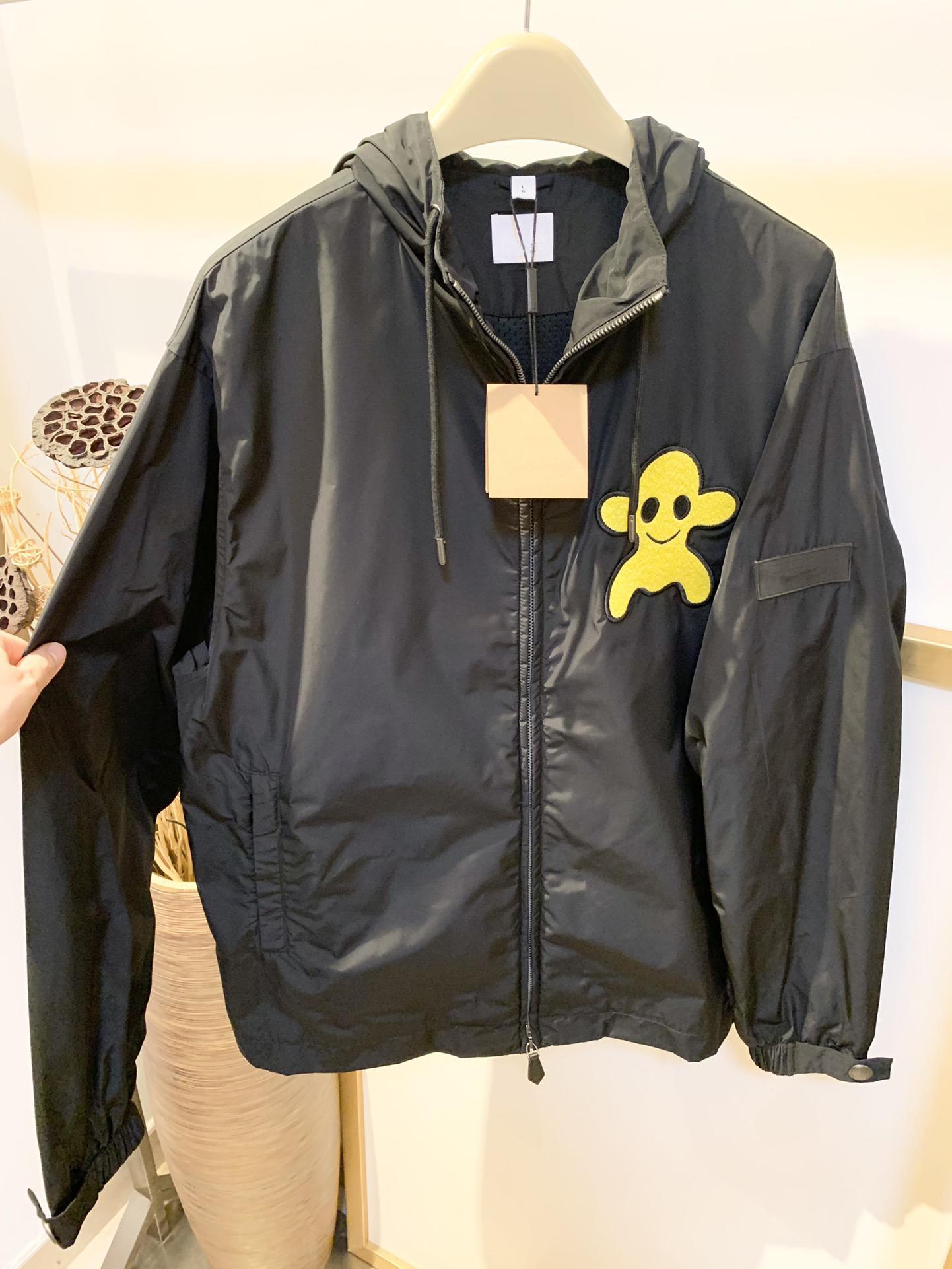 

2022 Spring and Autumn latest designer jacket ~ US size fashion jacket ~ high-quality wind-proof material badge embroidery design mens l ZwP, Black