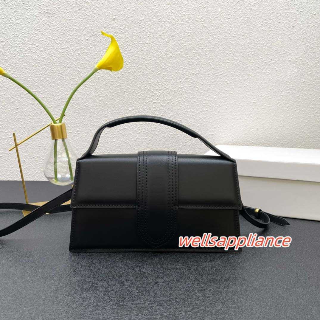 

Luxury Handbag Shoulder Bags Leather jacquemusing Designers Hand Flap Velvet Palm Pattern Tote LE LONG Long Version Grand Armpit Bag HH, 8# 18cm