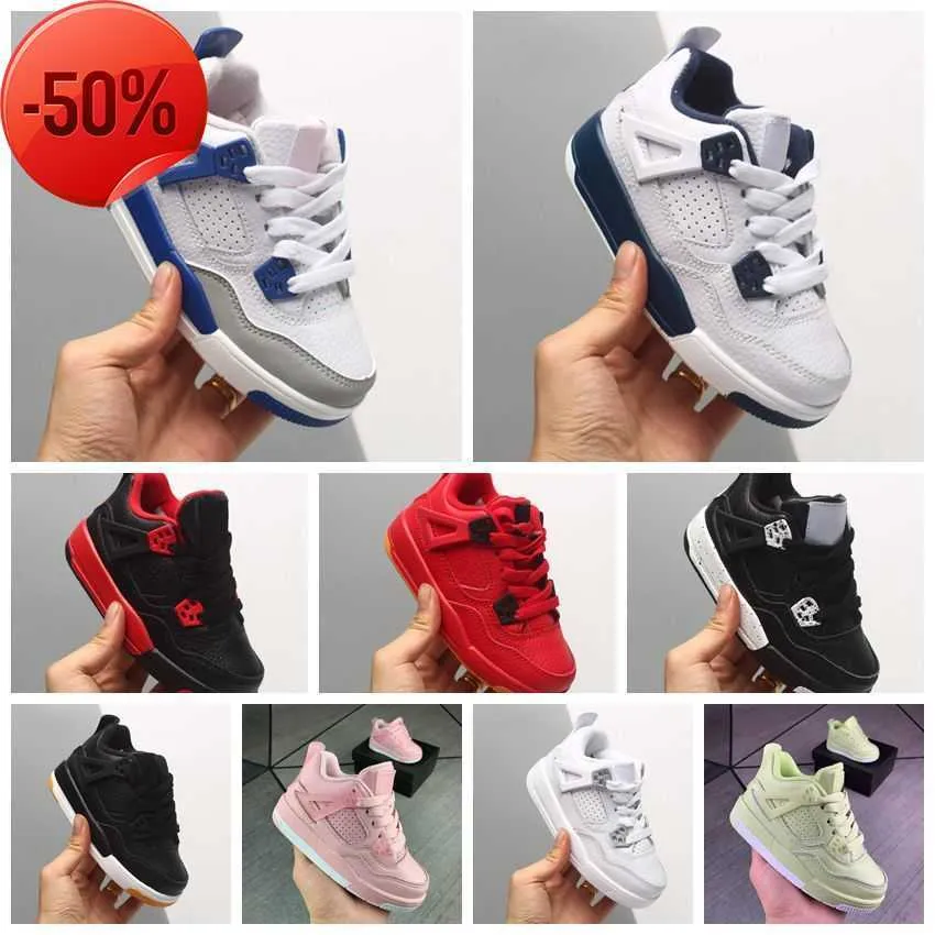 

Kid Shoes Designer Infant Products Jumpman 4s Toddlers Basketball Shoes Chicago 4 Boy Sneaker Light Green Lights Grey Khaki Baby Trainers Ch, #3