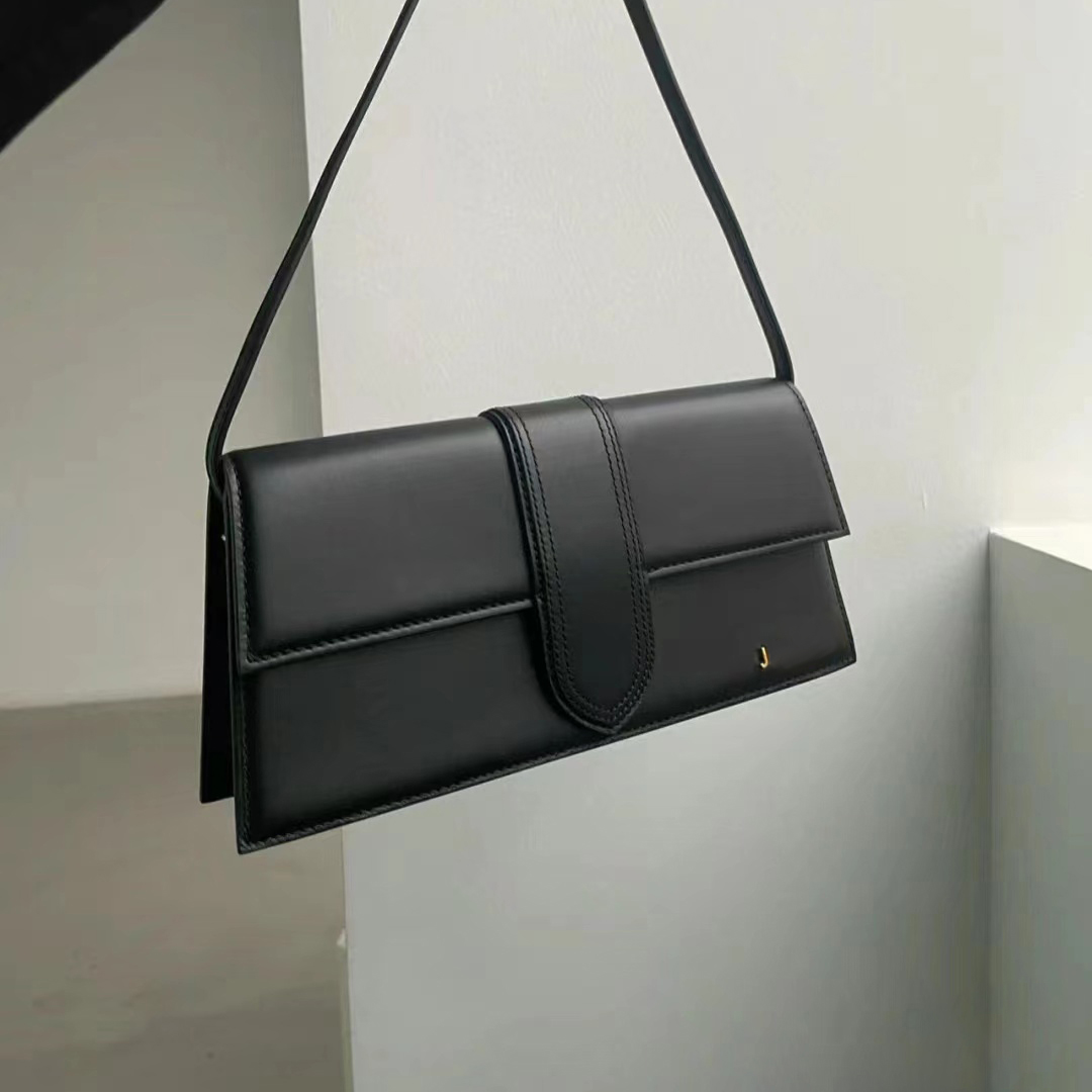 

Luxury Le Bambino baguette Bag jacquem Genuine Leather clutch tote envelope bag Crossbody women mens 7a designer satchel bag fashion handbag beach shoulder Bags, White