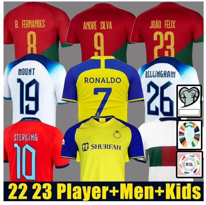 

Al Nassr FC soccer Jerseys Portugal soccer Jersey Englands football shirt  23 Ronaldos player fans Men Kids kit, 22/23