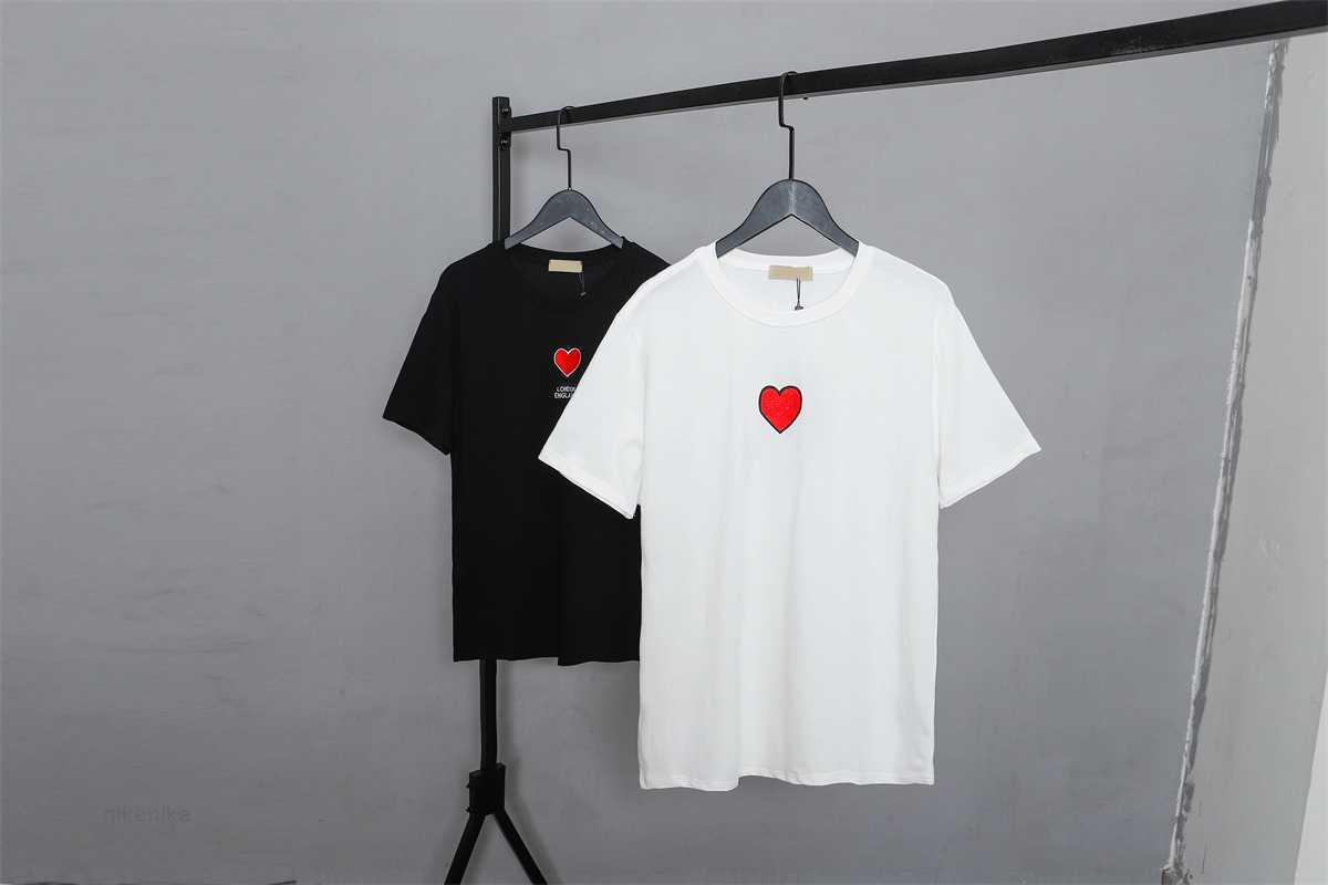 

2023 Designer Tide t Shirts Chest Letter Laminated Print Short Sleeve High Street Loose Oversize Casual t Shirt 100% Pure Cotton Tops 668 YQ4W, White