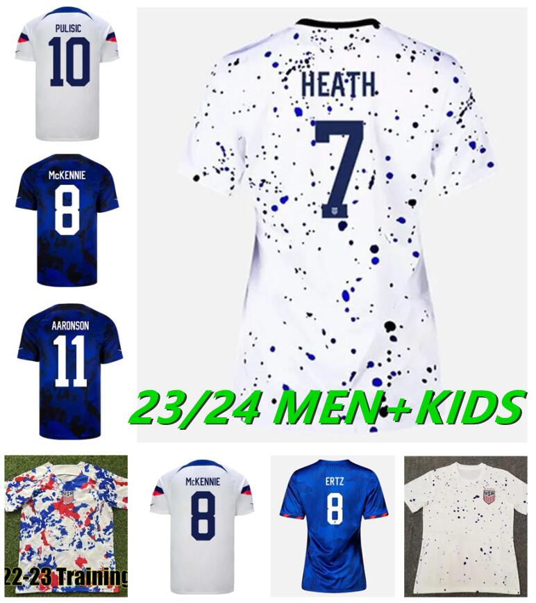 

2022 2023 Rose Lavelle PULISIC Soccer jerseys USWNT Megan Rapinoe Trinity Rodman Alex Morgan Team UsAs Alex Morgan Lindsey Horan Sophia Smith Mallory Pugh Shirt Ertz, 22-23 away kit+socks
