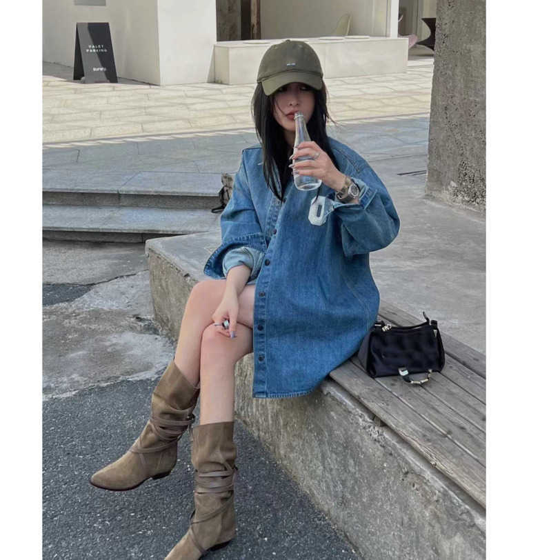 

23ss Denim coat womens jacket womens designer clothing Letter Stick cloth Long-sleeved trench denim jackets Coat High quality Women Clothes a1, 12