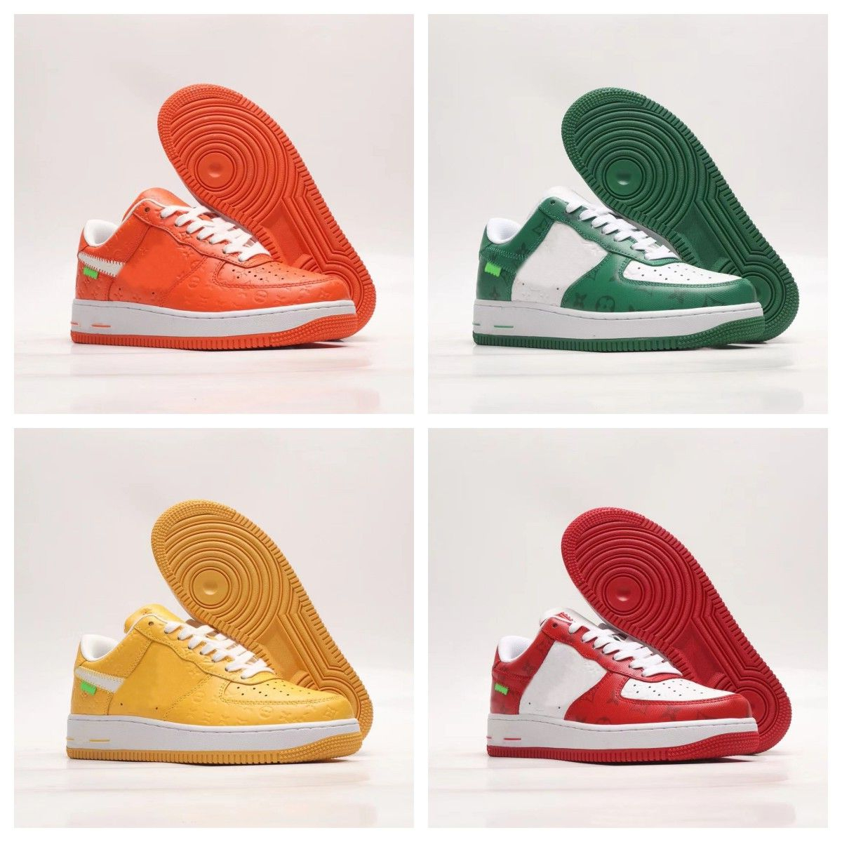 

2023New Luxury WHITE Low Forces MCA University Red Airs Men Women Casual fashion Designers Sneakers Size 36-45