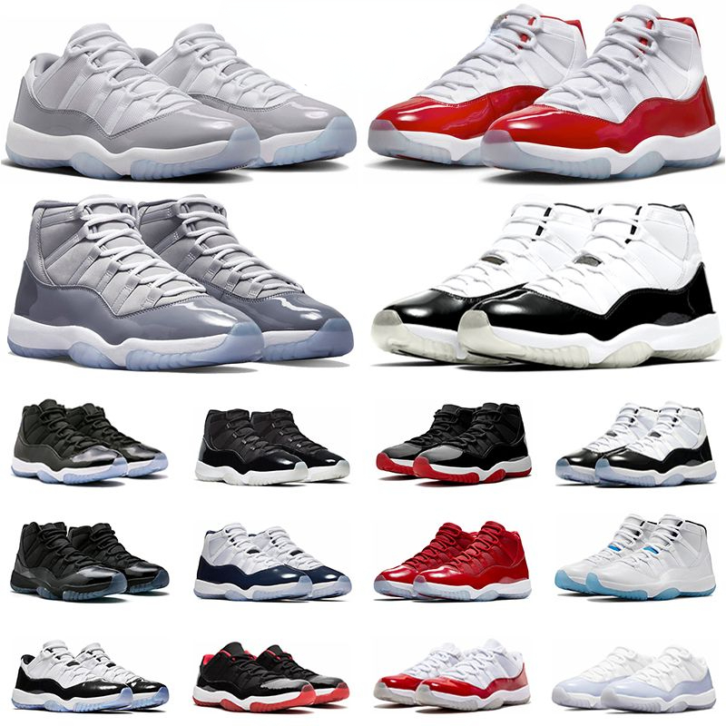 

2023With Box Jumpman 11s Basketball Shoes Men Women Cherry DMP Cement Grey Cool Grey 25th Anniversary Bred 72-10 Concord Mens Trainers Sport Sneakers