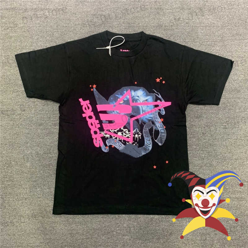 

Men's T-Shirts 2022ss Young Thug Sp5der 555555 T-shirt Men Women High Quality Puff Print Spider Web Pattern T Shirt Top Tees T230419