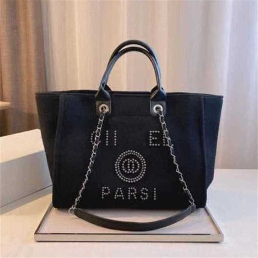 

50% off Women's Luxury Classics Handbags Beach Pearl Canvas Embroidered Chain Packs Bag Small Large Pack YL23, A14