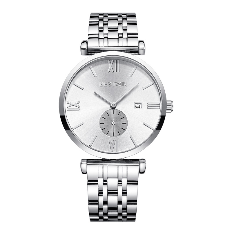 Mens watch Designer watches movement Watches high quality uartz cross-border wrist watche calendar Business Quartz-Battery Stainless Steel-image-997515088