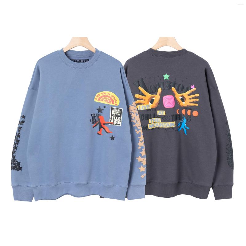 

Men' Hoodies CPFM HoodiesUnisex Music Festival Hip-hop Printed Sweater CPFMHatless, Blue
