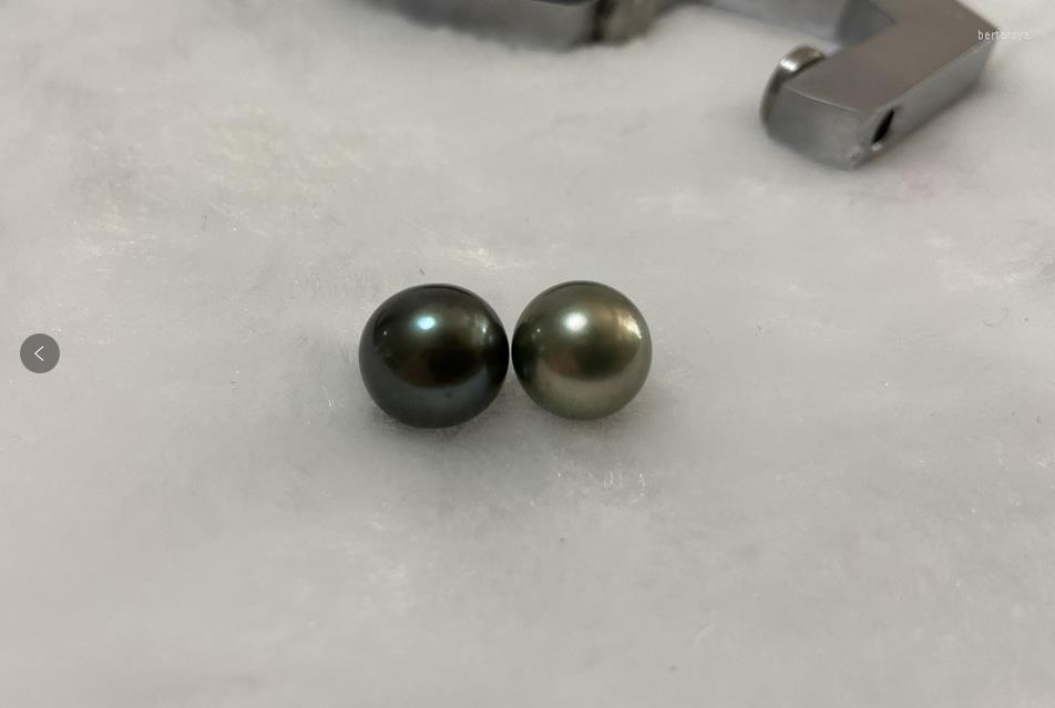 

Loose Diamonds Natural 12-13mm Sea Genuine Black Round Pearls Less Flaw For Women Jewelry DIY Earing Pendant Party